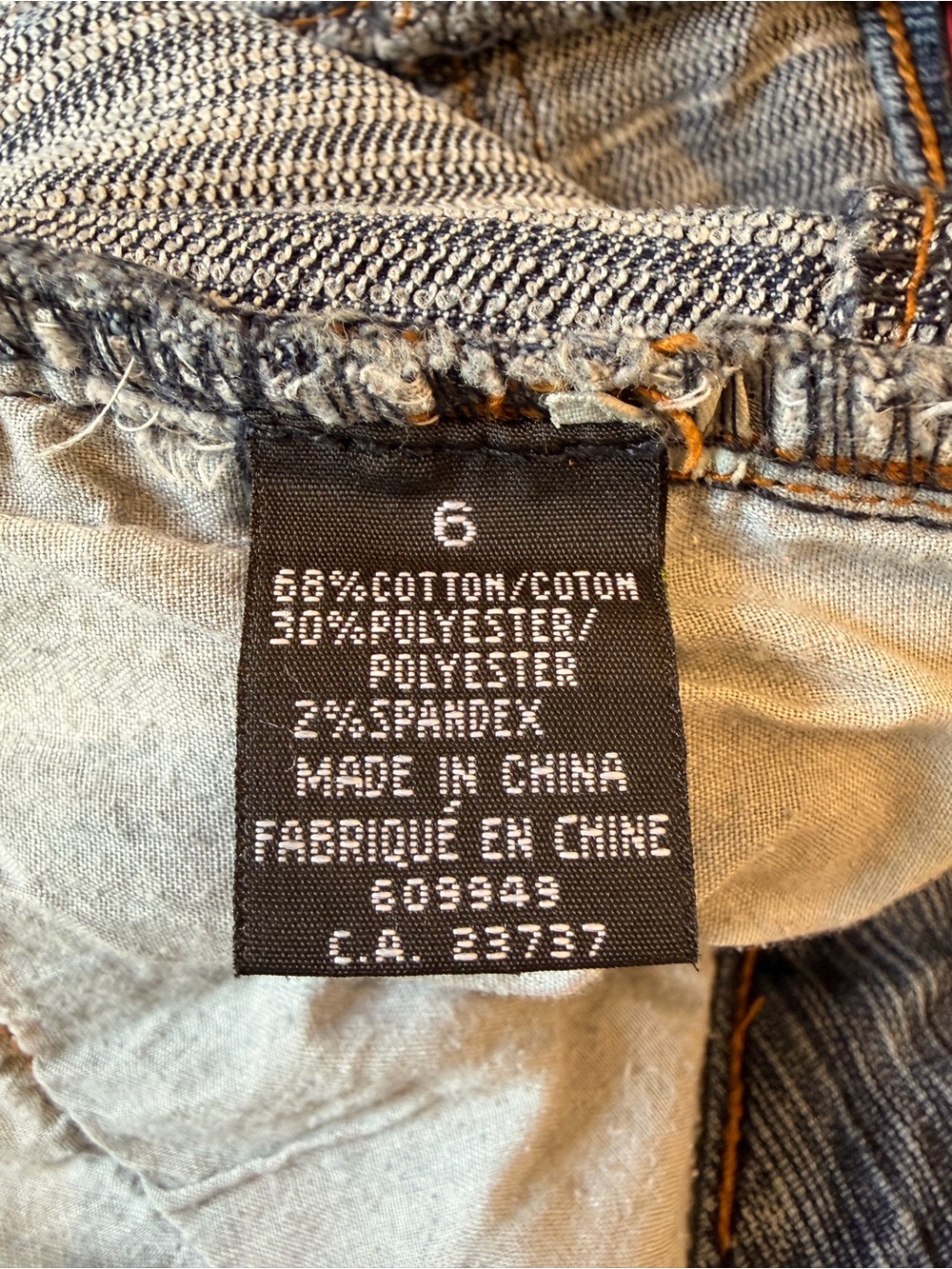 Gasoline Y2K Pinstripe Flare Jeans Size 6 Stretch Denim - Picture 4 of 8